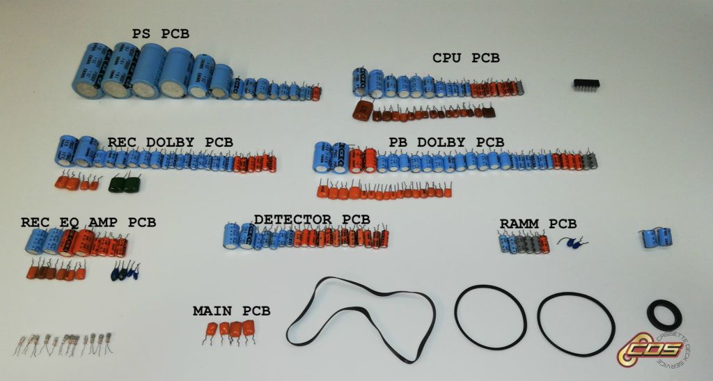 Nakamichi 1000ZXL - electrolytic capacitor replacement