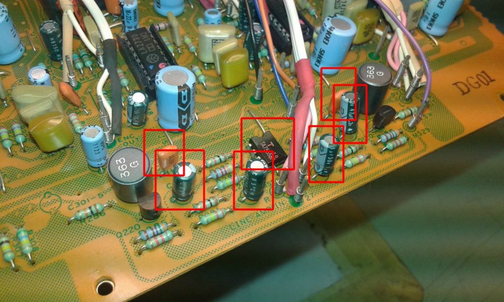 Nakamichi ZX-9 - electrolytic capacitor replacement